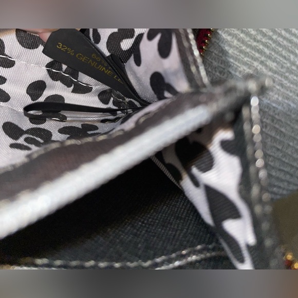 🎉HP🎉EUC-RebeccaMinkoff Fuschia Pink/Gold Saffiano Leather Zip Around Wallet✨💕 - Picture 12 of 16